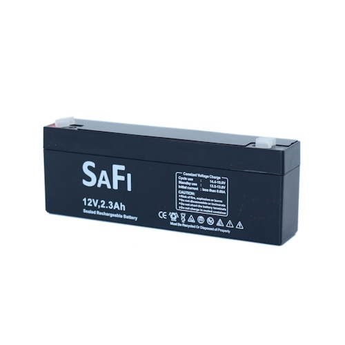 SAFI akumulators, 12 V, 2,3 Ah