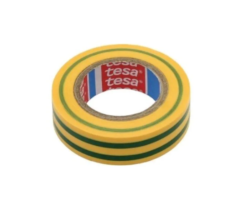 [07136] TESA Templex izolācijas lente, 20 m × 19 mm, dzeltena
