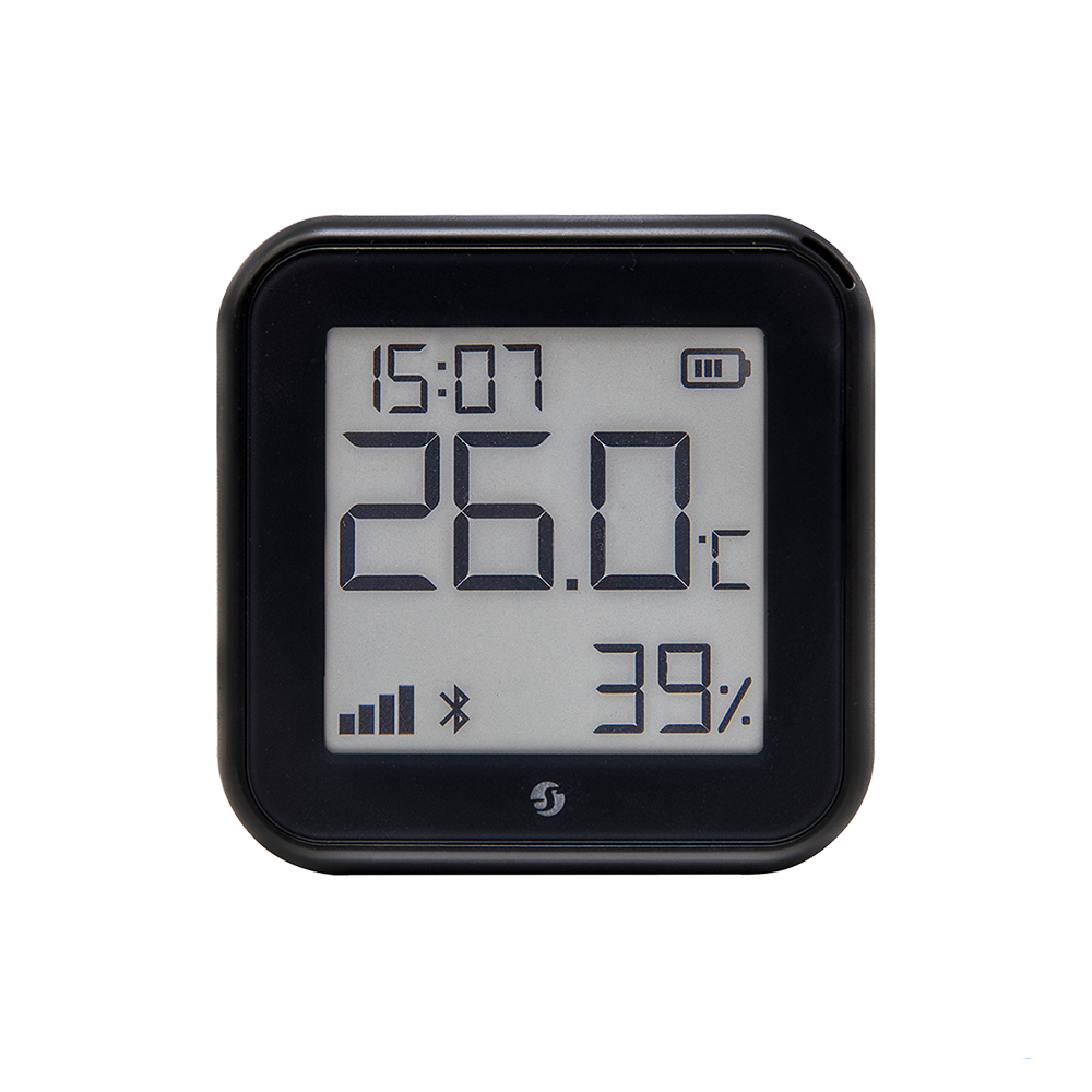 Shelly H&T Gen3 Matte Black, Wi-Fi mitruma un temperatūras sensors