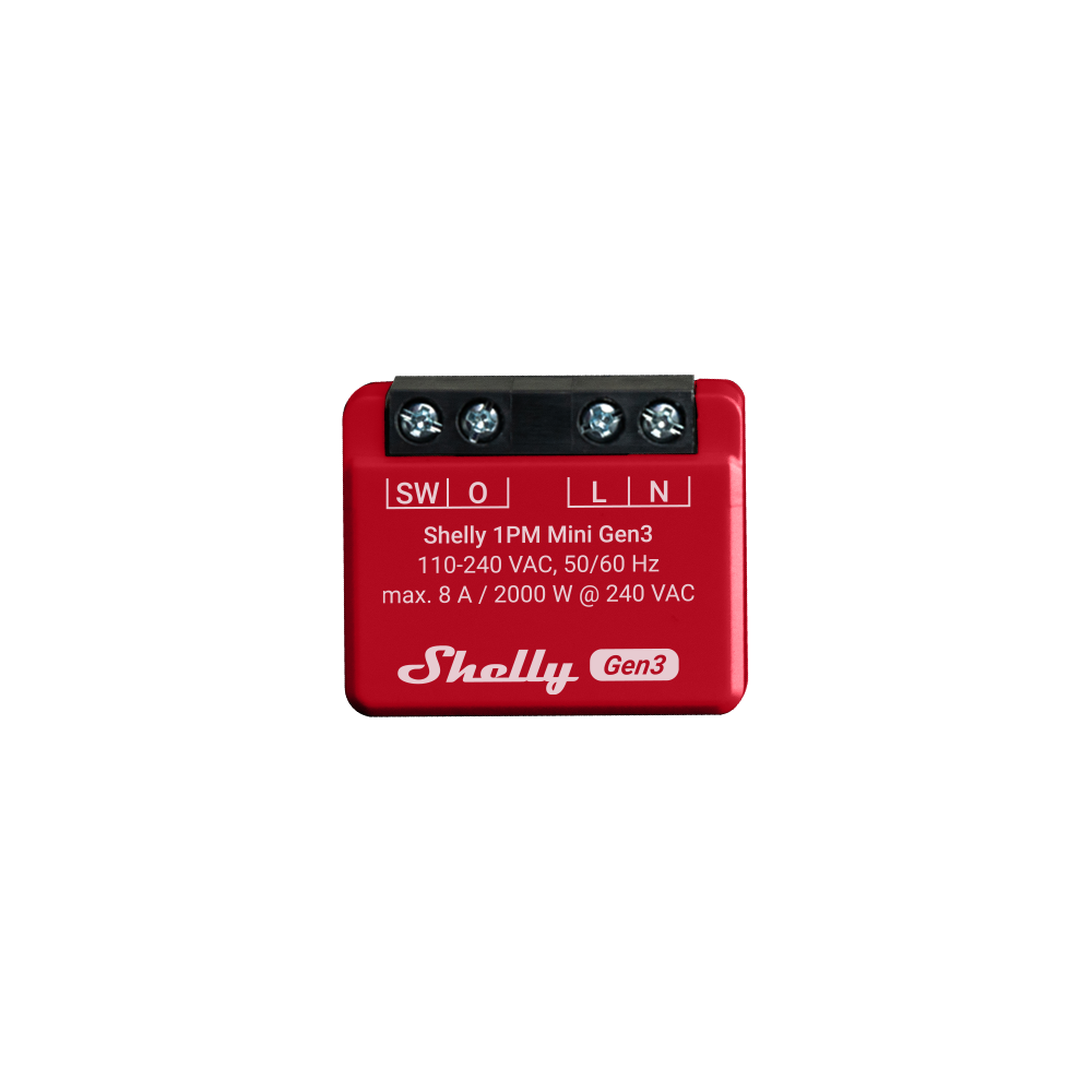 [05922] Shelly 1PM Mini Gen3, Wi-Fi viedais relejs