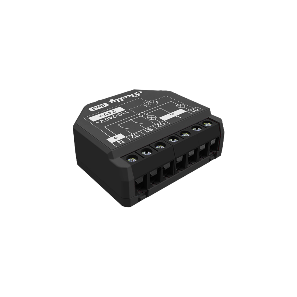 Shelly 2PM Gen3, 2 kanālu / motora relejs (Wi-Fi, Bluetooth)