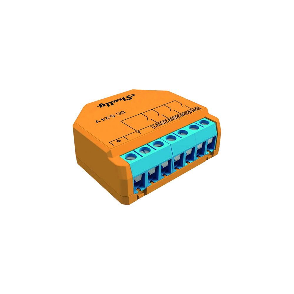 Shelly Plus i4 DC, 4 ieeju viedais modulis, 5–24 V DC