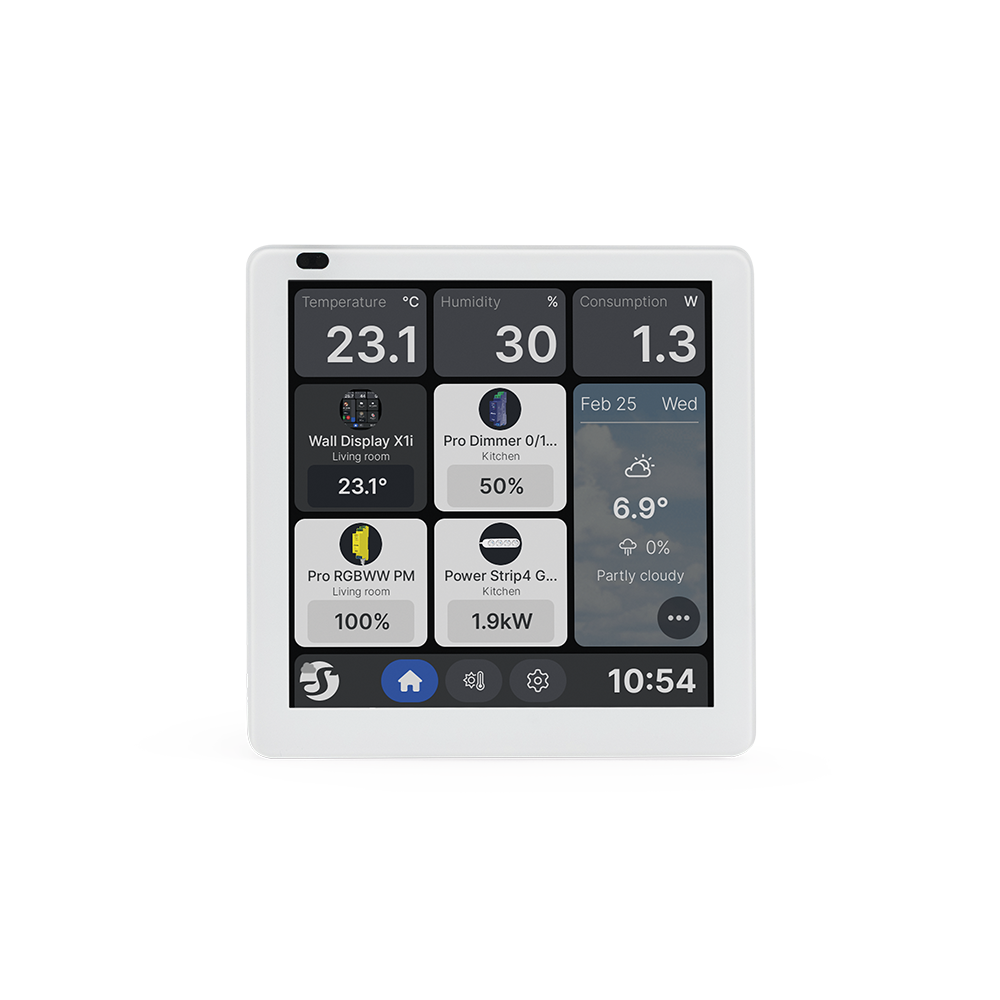 [P02780] Shelly Wall Display X1i Silver, sienas skārienekrāna panelis, sudraba
