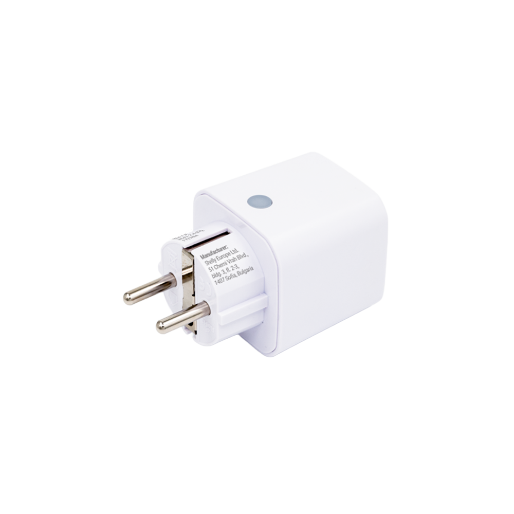 Shelly Plug M Gen3 White, viedā kontaktligzda ar patēriņa mērīšanu, balta