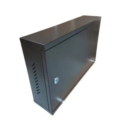 [P02336] SF 3UC170B, 19" 3U sienas komutācijas skapis, 530×170×350 mm, metāla durvis, melns, samontēts