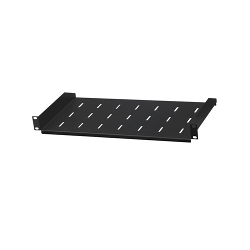 [P03146] SF 1US250B, 19" 1U plaukts komutācijas skapim, 250 mm, melns