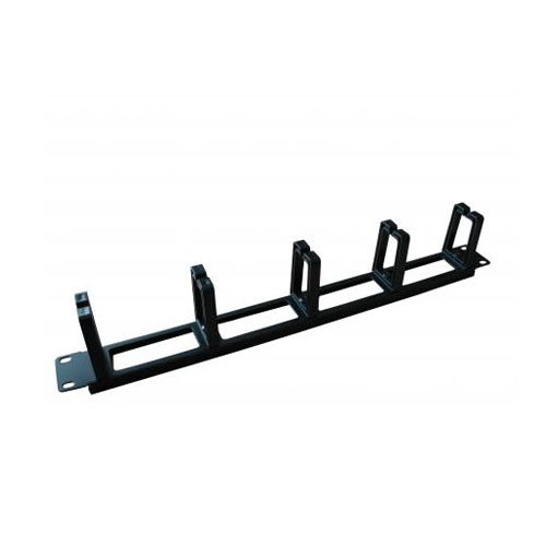 [P03148] SF 1U5CM, 19" 1U kabeļu organizēšanas panelis ar metāla cilpām