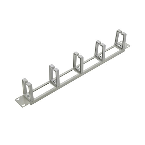 [P03149] SF 1U5CMP, 19" 1U kabeļu organizēšanas panelis ar plastmasas cilpām