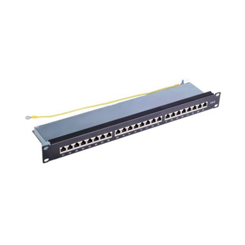 SF 1U24CAT5F, 19" 1U patch panelis, Cat.5e FTP, 24 porti