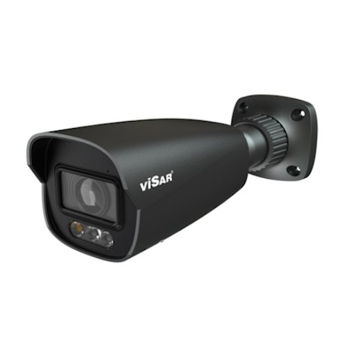 VSC IPT6BL-ALMZD, 6 MP bullet IP camera, 2.8–12 mm motorized, Dual Light up to 40 m, light and sound alert, black