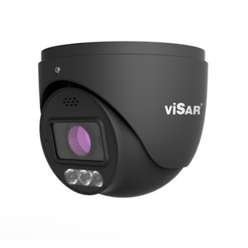 VSC IPT6VD-ALMZD, 6 MP turret tipa IP videokamera, 2,8–12 mm motorizēts, Dual Light 40 m, gaismas un skaņas atturēšana, melna