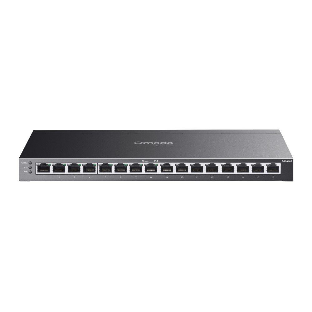Omada SG2016P, 16 portu gigabitu Smart komutators ar 8 PoE+ portiem