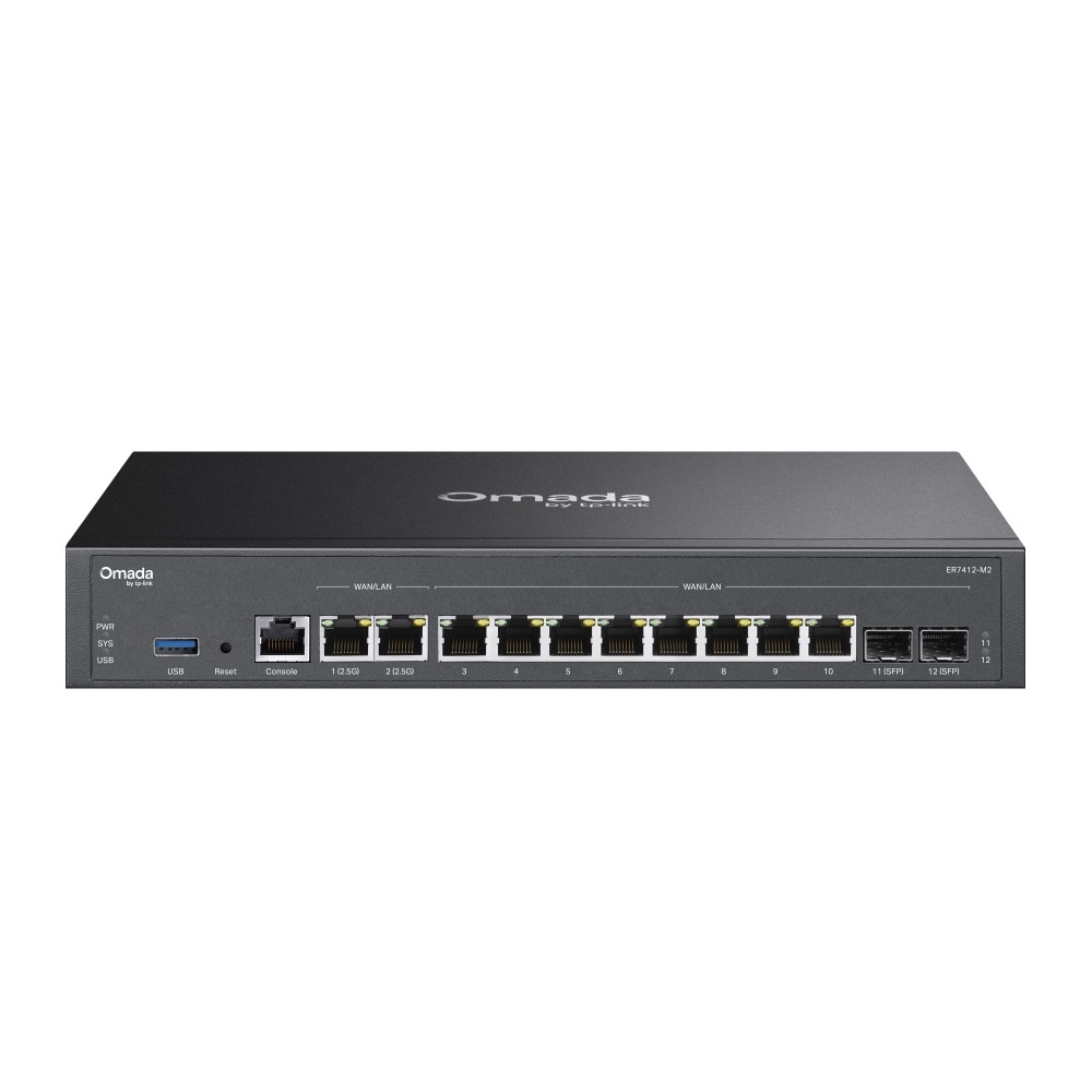 Omada ER7412-M2, multigigabitu VPN maršrutētājs