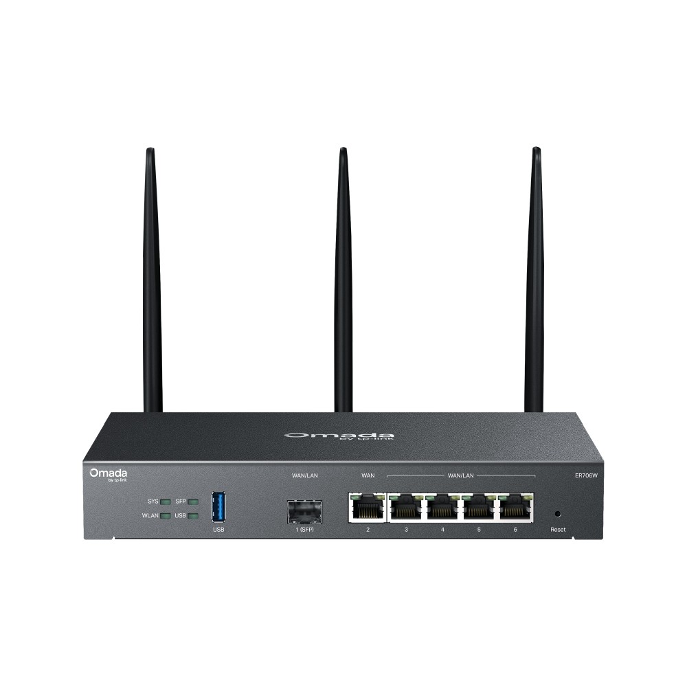 Omada ER706W, AX3000 Wi-Fi 6 gigabitu VPN maršrutētājs