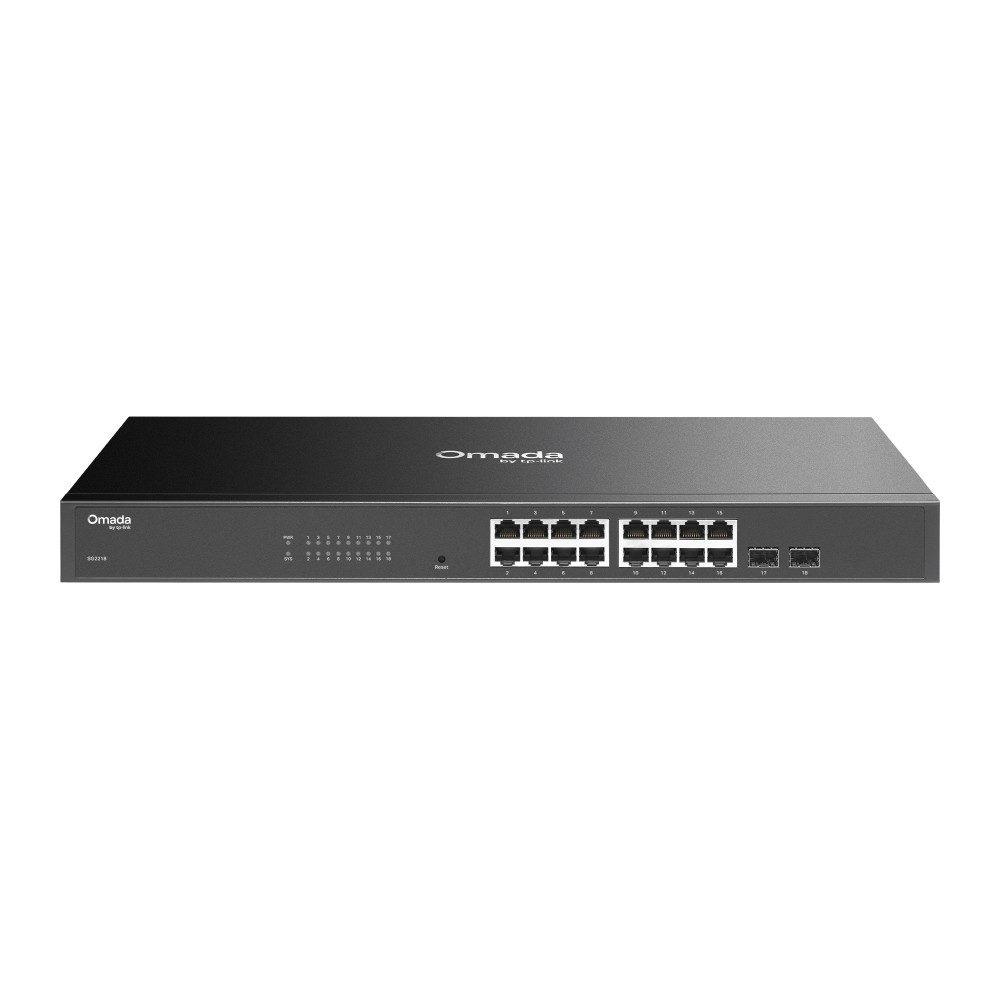 Omada SG2218, 16 portu gigabitu Smart komutators ar 2 SFP slotiem